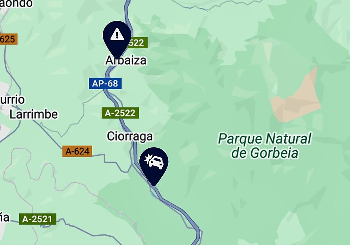 El accidente ha obligado a cerrar al tráfico un carril de la AP-68 en sentido Bilbao.