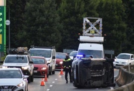 Imagen del accidente en Santo Domingo.