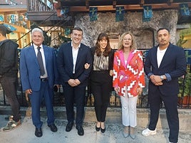 Luis Miguel Carrio, Diego Carrio, Maider Etxebarria, Cristina González y Rubén Ramos.