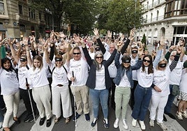Participantes en la Carrera de Cascabeles, instantes antes de tomar la salida.