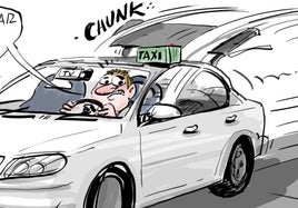 La viñeta de Cerrajería sobre la seguridad en los taxis de Vitoria