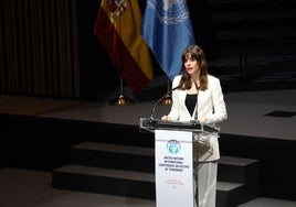 Maider Etxebarria ha inaugurado el congreso de la ONU en Vitoria.