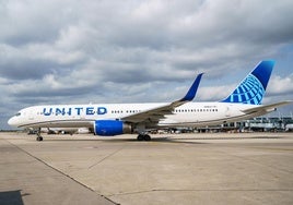 United Airlines servirá la ruta Bilbao-Nueva York con un 'Boeing 757-200' como el de la imagen.