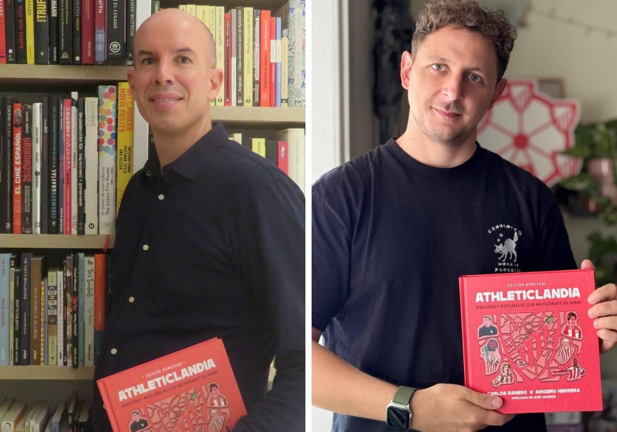 Los autores de 'Athleticlandia', Carlos Ranedo y Aingeru Herrera.