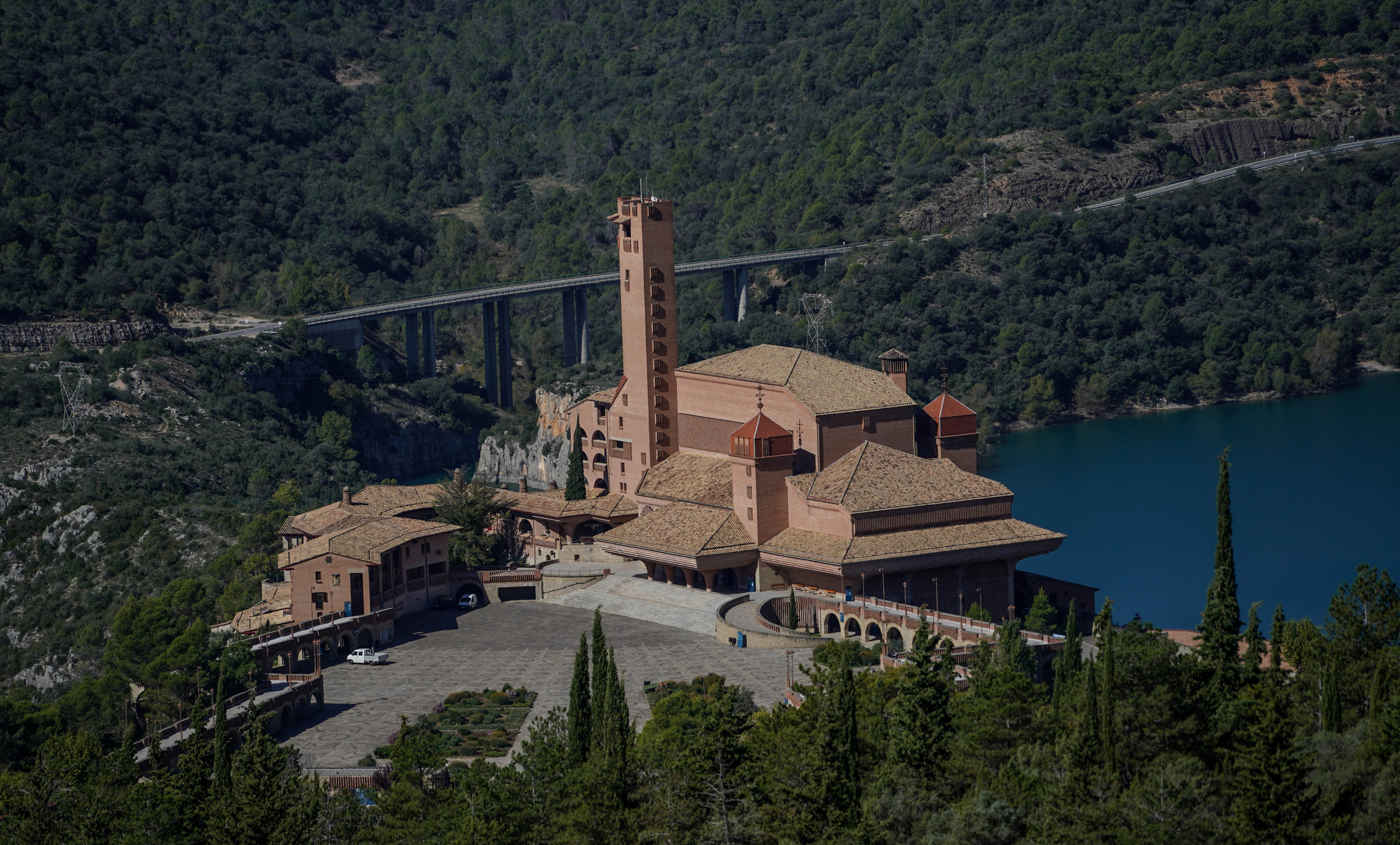 Vista del santuario.