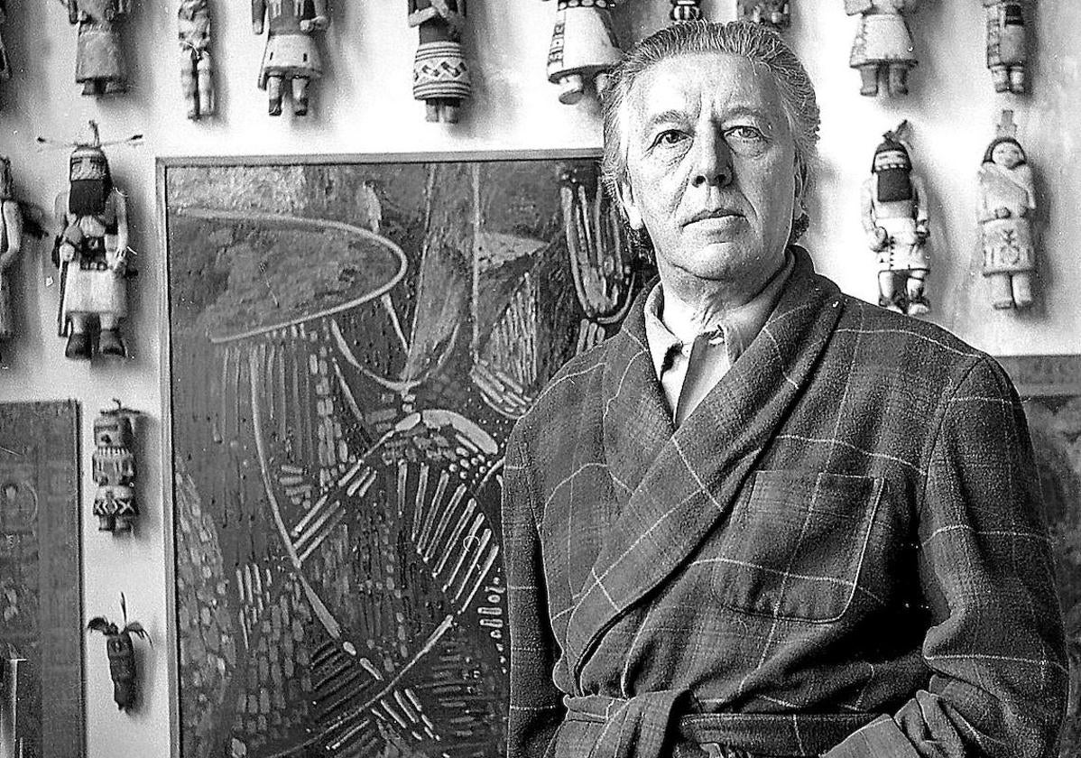 Retrato de André Breton en su madurez.