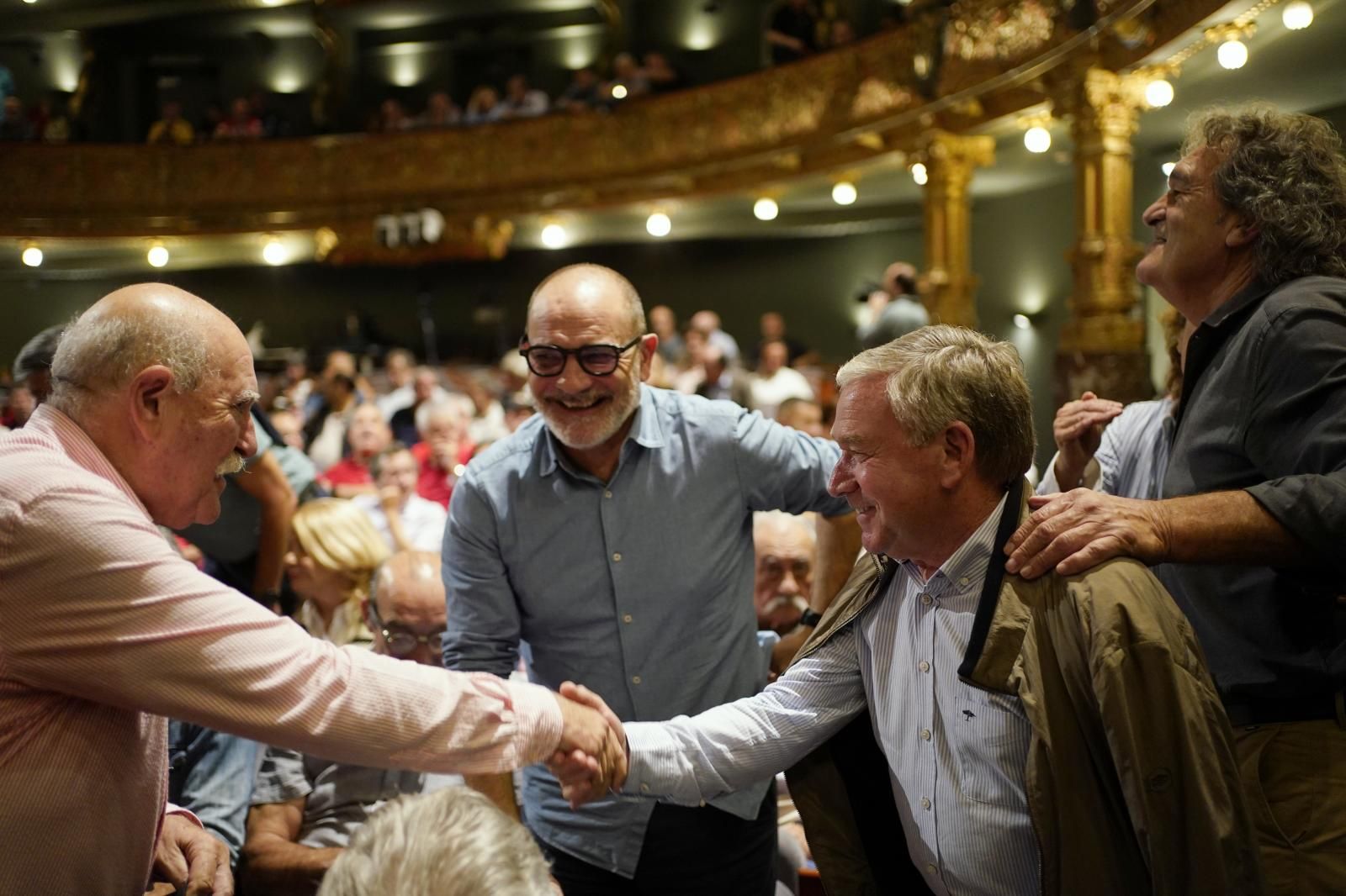 Ángel Garitano, Ondarru, Txetxu Gallego y Javier Clemente. 