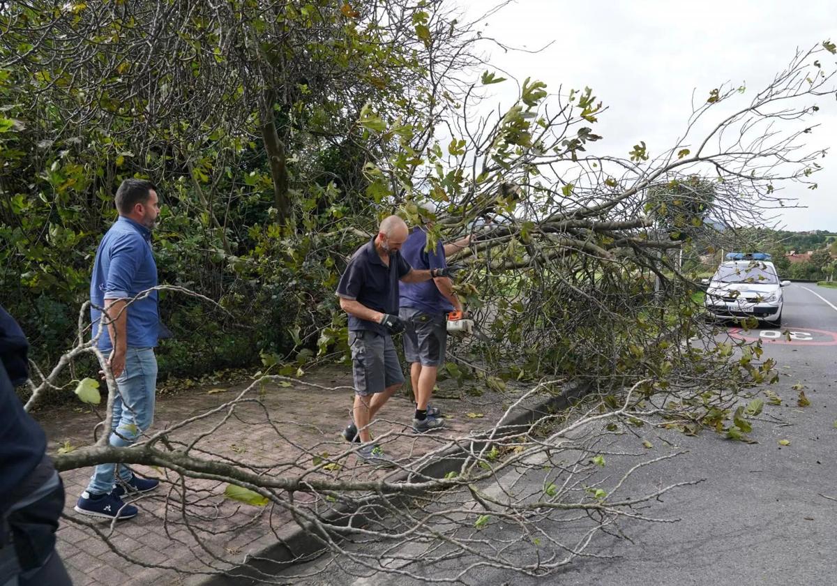 Consecuencias del huracán 'Kirk' en Bizkaia.