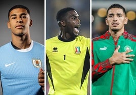 Mouriño, Owono y Abqar con Uruguay, Guinea Ecuatorial y Marruecos.