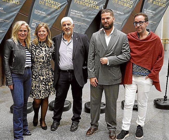 Esther Martínez, Begoña Castaño, Miguel Ángel Guantes, Borja Elorza e Iker Urkidi. 