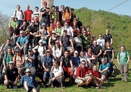 Participantes en una anterior salida de 'Mugarriz Mugarri'.