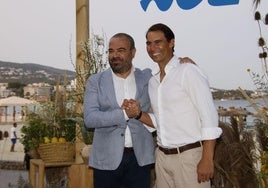 Gabriel Escarrer y Rafa Nadal, en la inauguración del Zel Mallorca, en agosto de de 2023.