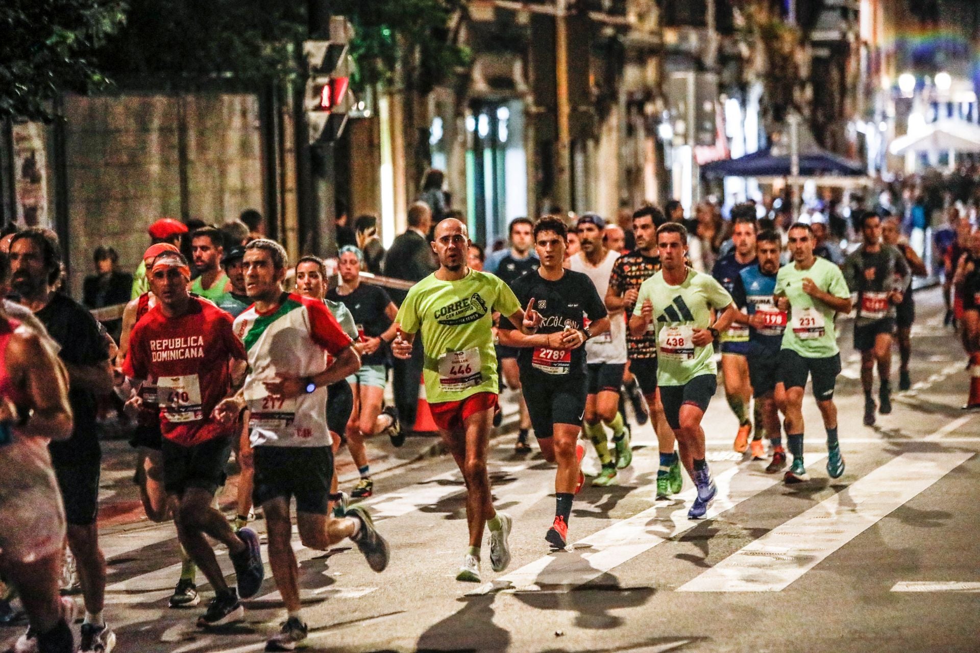 Las mejores imágenes del la Bilbao Night Maraton