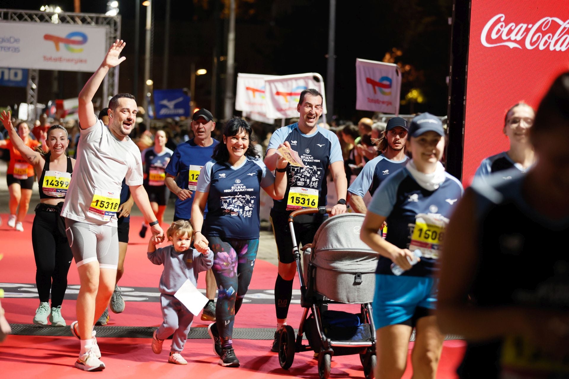 Las mejores imágenes del la Bilbao Night Maraton