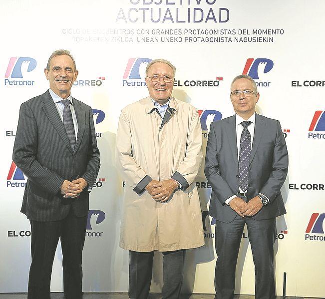 Jaime Fernández Alcedo, José Antonio Jainaga y Óscar Villasante.