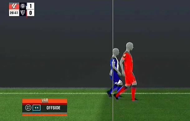 El fuera de juego de Vicente en el gol anulado a Stoichkov.