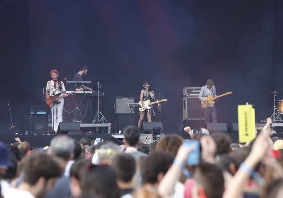 El Columpio Asesino, durante su actuación de julio en el BBK Live.