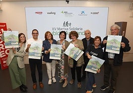 Mariona Alba (Vueling), Iván Grande (Aeropuerto de Bilbao), Carmen Manrique (EL CORREO), Ana Garibi Saenz de Buruaga (CaixaBank), Nerea Loizaga (Fundación Argia), Juan Mari del Hoyo (La Sociedad Montañera), Susana del Amo (La Cuadri del Hospi) y Eduardo Cifrián Yagüe (Eroski).