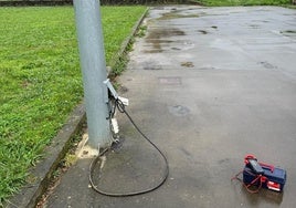 El cable ha desaparecido en la madrugada de este miércoles.