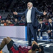 Pablo Laso, tras la derrota ante el Joventut. «Vivíamos del acierto en la primera mitad»