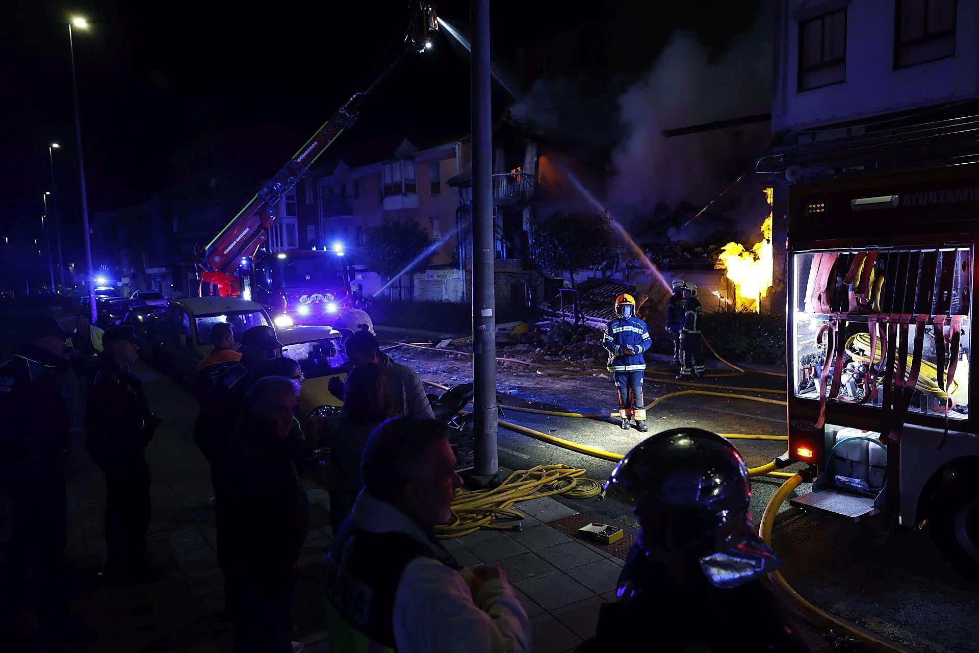 Las imágenes de la explosión y el incendio