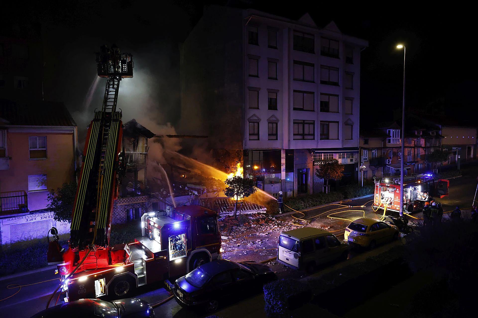 Las imágenes de la explosión y el incendio