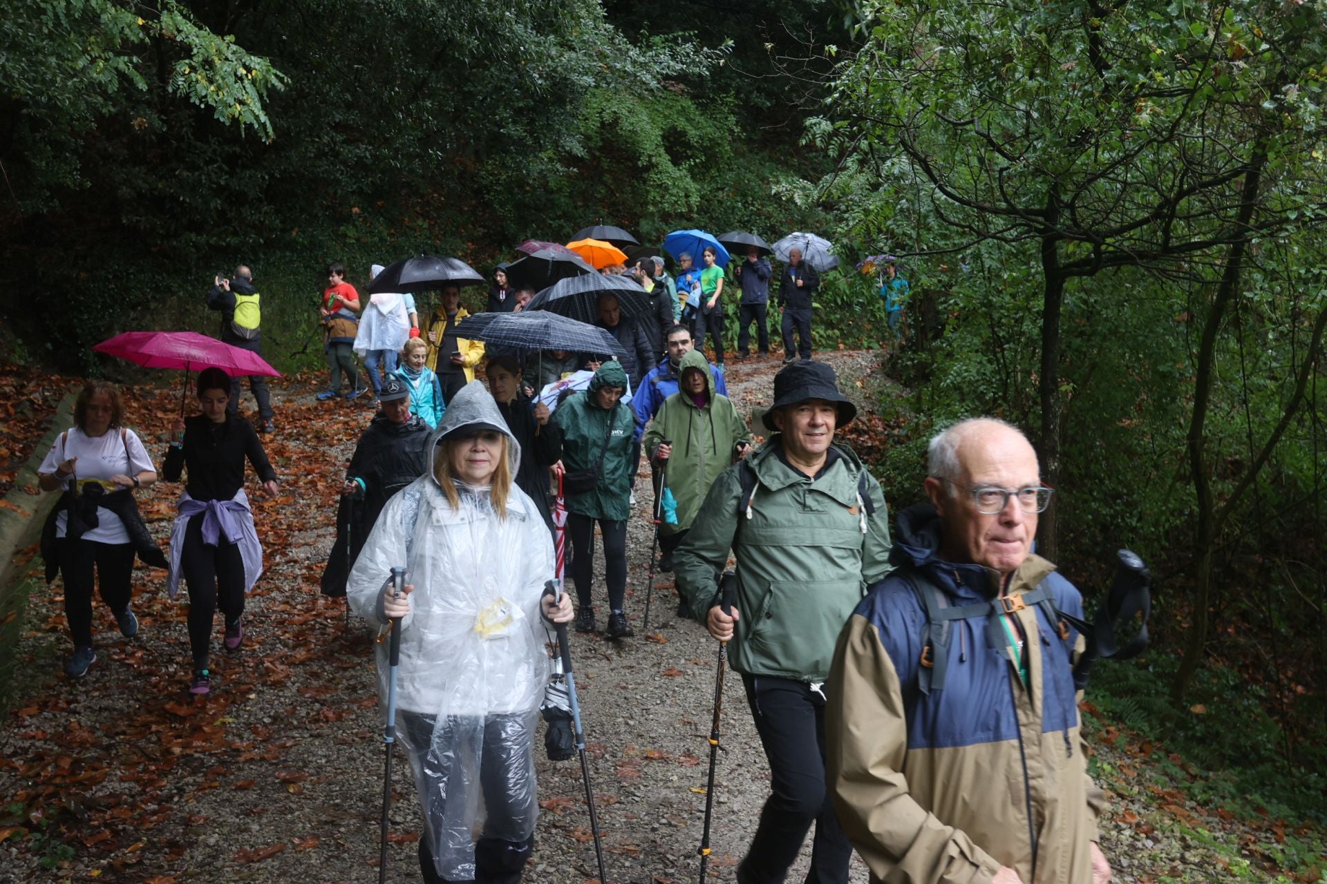 La subida a Artxanda, en imágenes