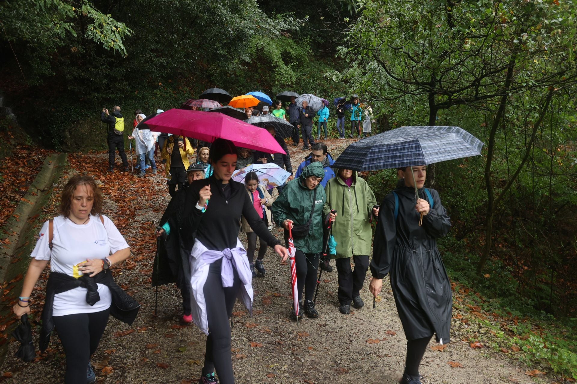La subida a Artxanda, en imágenes