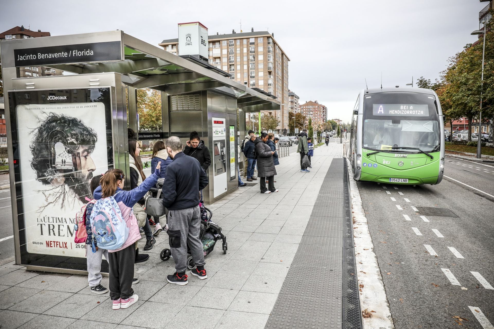 La huelga del transporte de viajeros en Álava, en imágenes