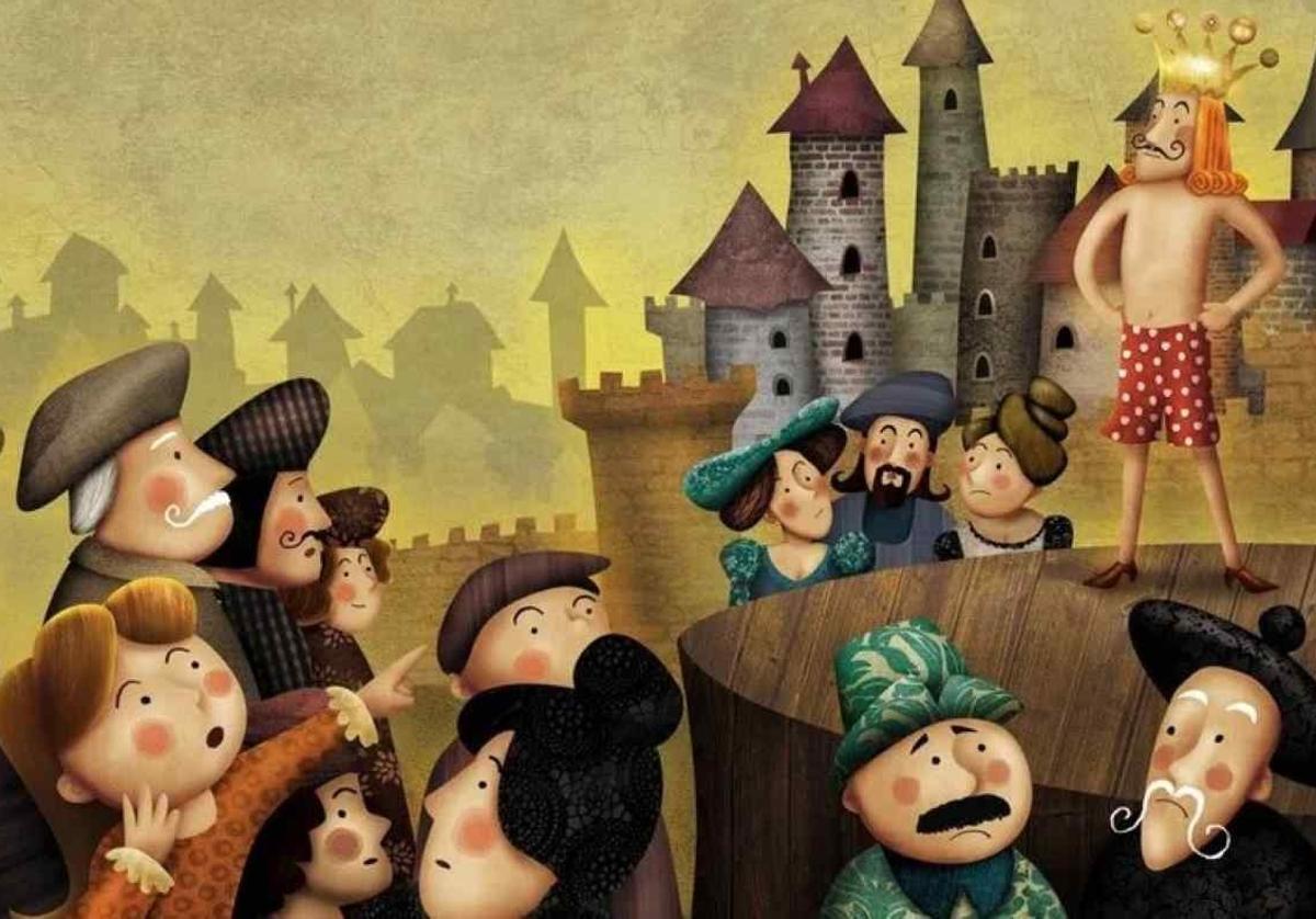 Imagen del cuento 'El traje nuevo del emperador', de Hans Christian Andersen.