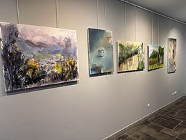 Los cuadros se pueden observar en Iturri Kultur Etxea.