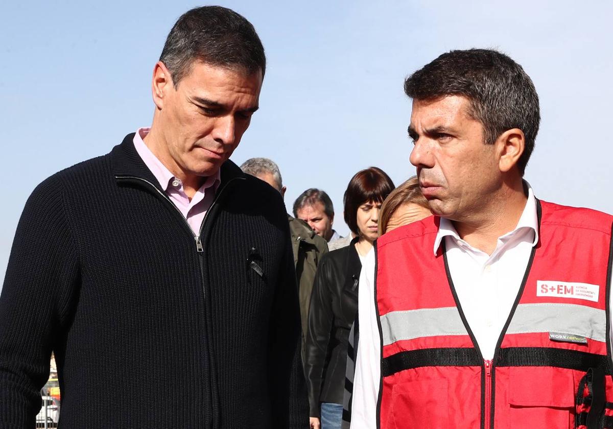 Pedro Sánchez y Carlos Mazón.