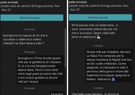 Un valenciano comparte el mensaje que ha recibido desde Italia tras comprar ropa por Vinted: «Quería saber si estás bien»
