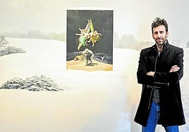 García Herrera, en la galería Aurora Vigil-Escalera de Gijón, que acoge su exposición más reciente.