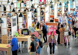 'Startups' muestran sus proyectos empresariales en el encuentro B-Venture organizado por EL CORREO el mes pasado en Bilbao.