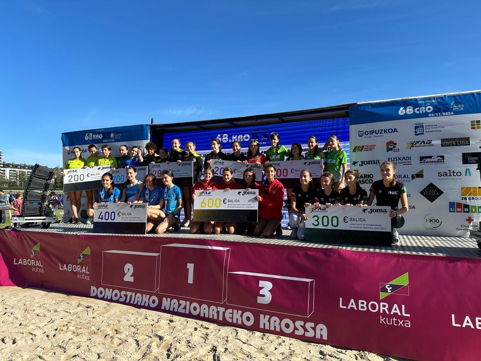 Gran actuación del club mirandés en Lasarte.