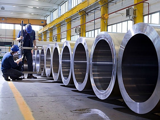 Imagen de la factoría de Tubacex en Italia.