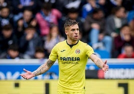 Kiko Femenía, durante el Alavés-Villarreal de la pasada temporada.