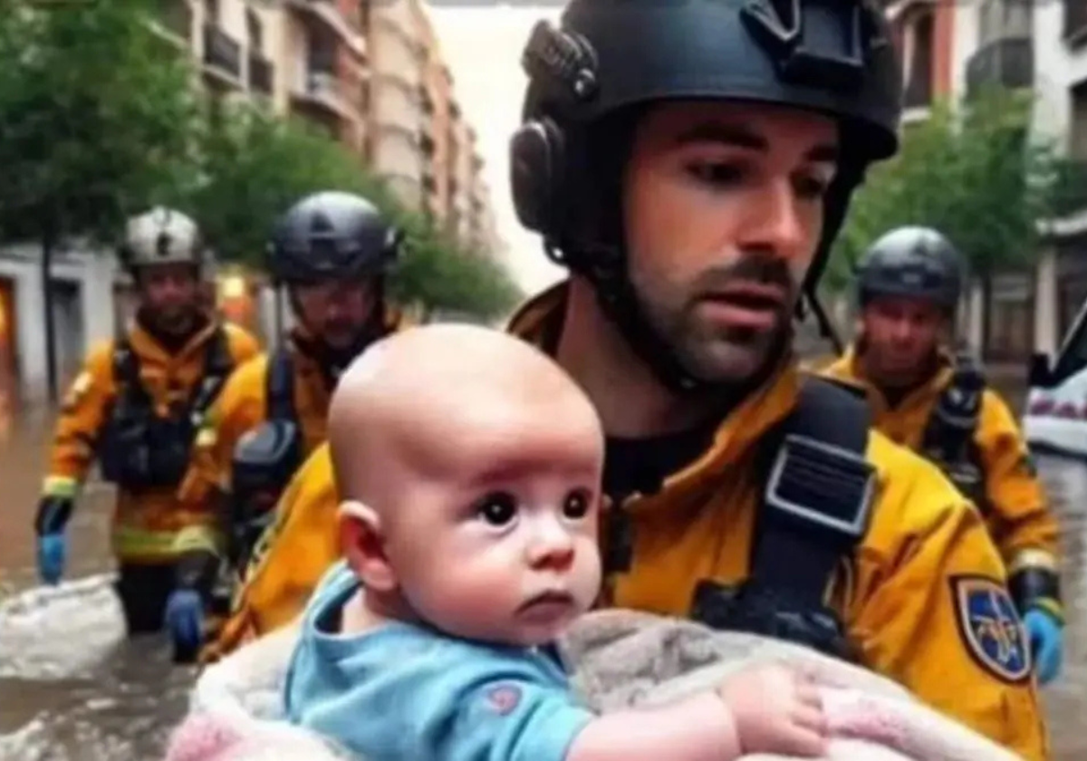 No, no ha aparecido ningún bebé solo en Catarroja ni el parking de Bonaire tiene tickets: los bulos tras la riada