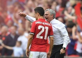 Ander Herrera y Mourinho.