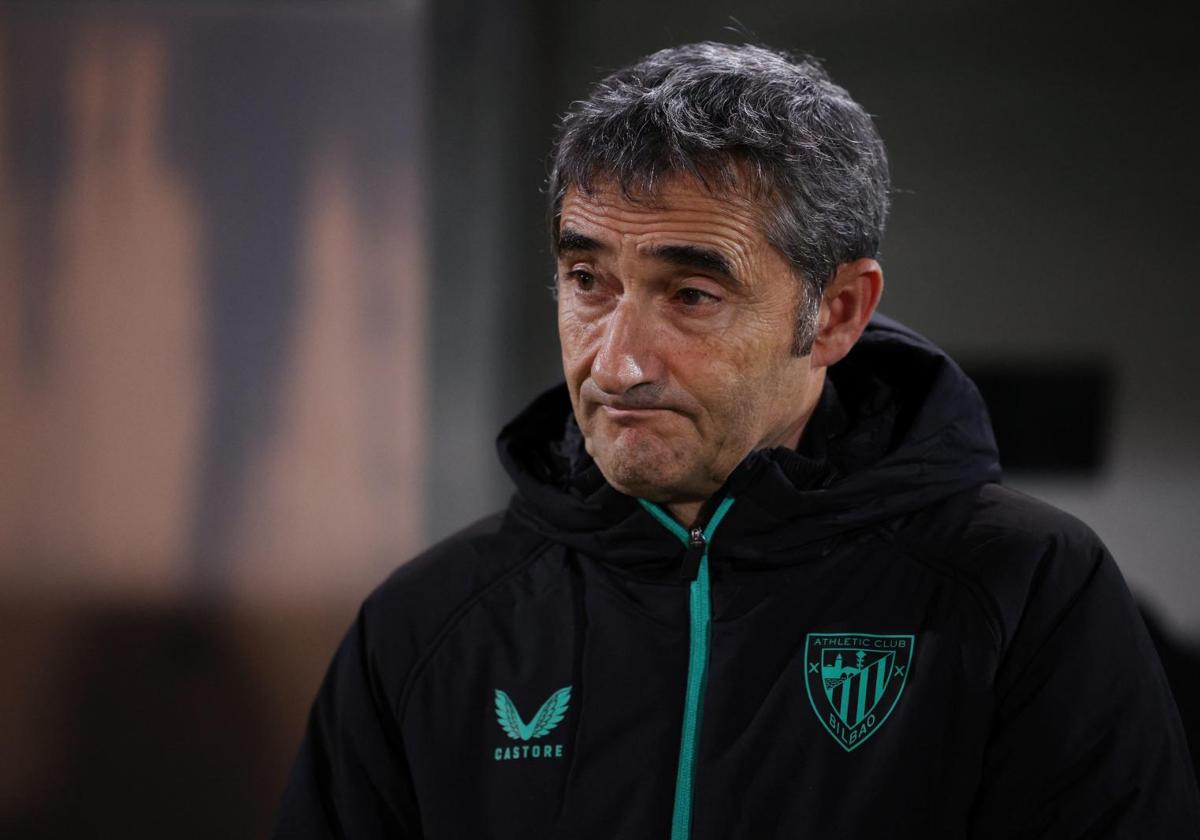 Valverde en el estadio del Ludogorets.