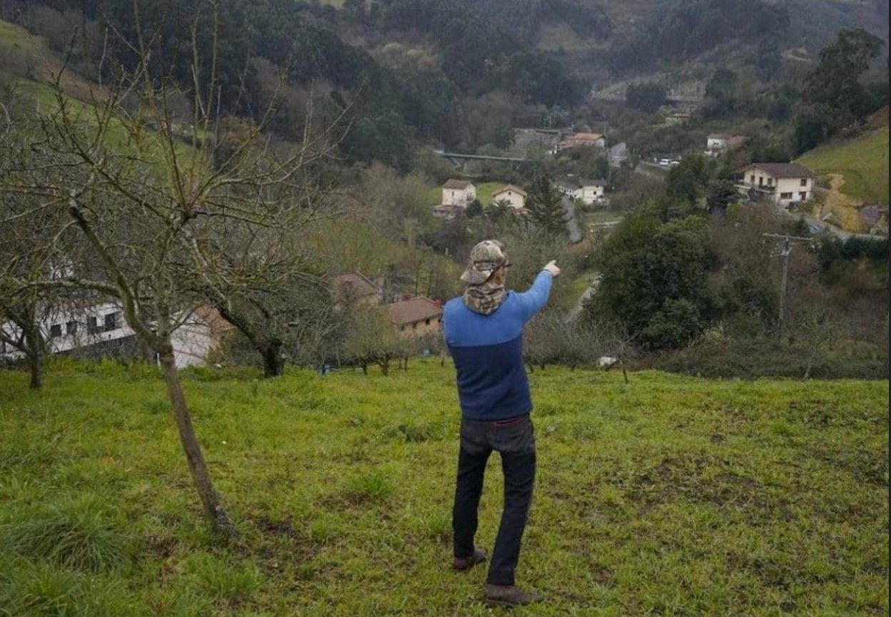 Zona de El Regato por donde irá el viaducto que se ha proyectado en Gorostiza.