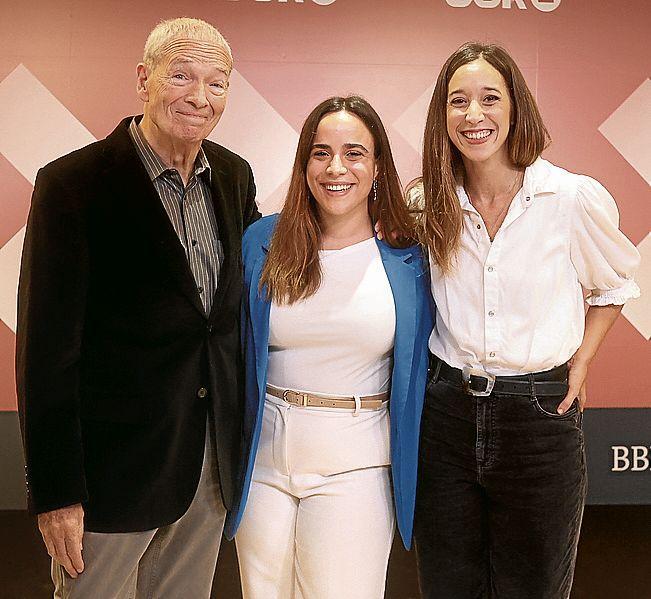 Félix Linares, Maitane Alonso y Ane Pikaza.