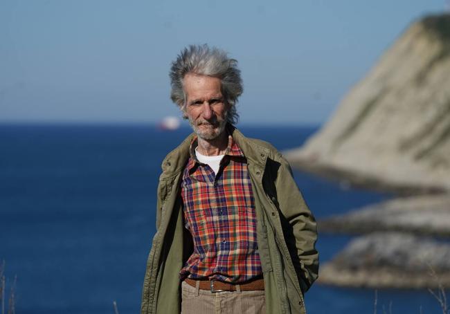 Mario Pardo en la playa de Arrigunaga (Getxo).