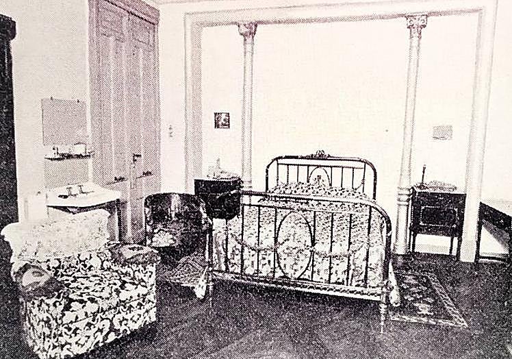 La pensión Florida de Madrid en la que se alojaba.