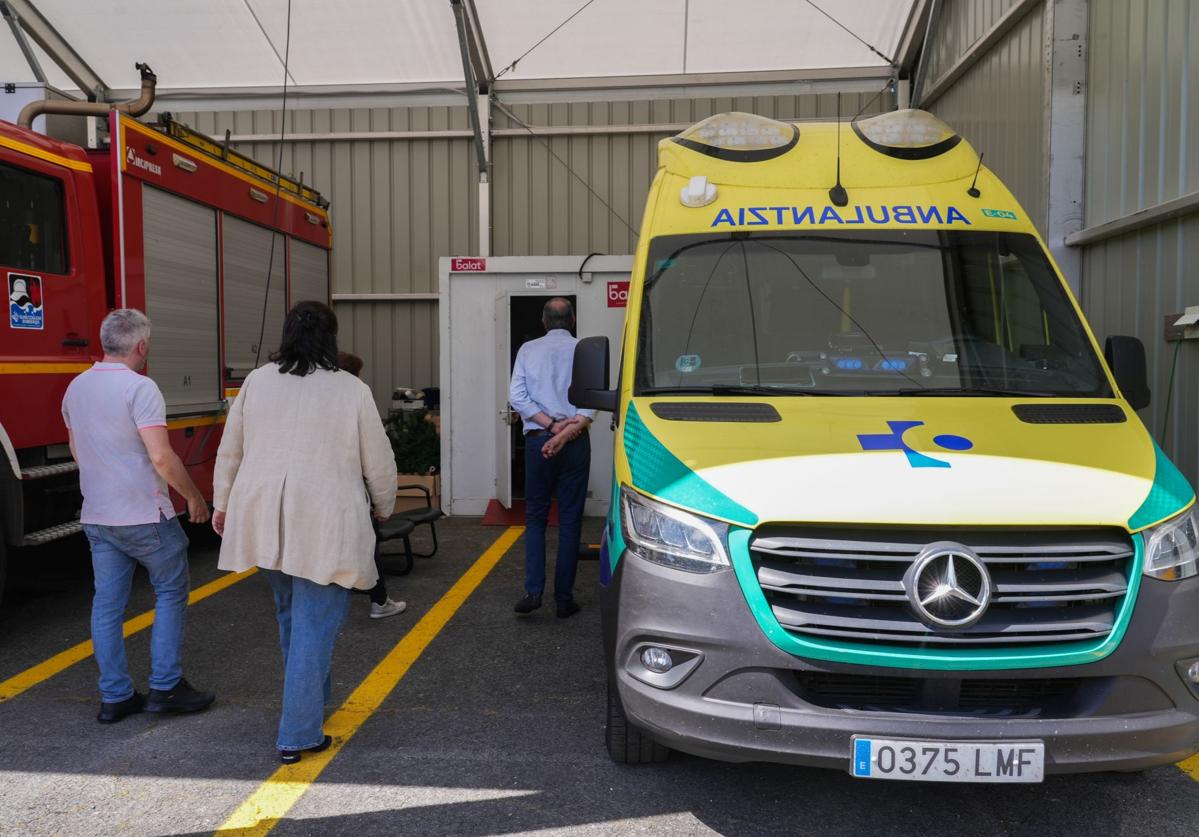 La UVI móvil de Llodio se localiza en el parque de bomberos comarcal.