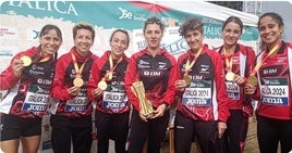 Las atletas del Bilbao Atletismo Santutxu, campeonas de España de Cross