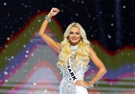 Imagen de Victoria Kjaer tras ganar Miss Universo.