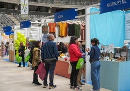 El pabellón ha albergado recientemente la feria Bioaraba de productos ecológicos