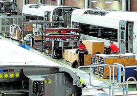 Planta de fabricación de Talgo en la localidad alavesa de Rivabellosa.